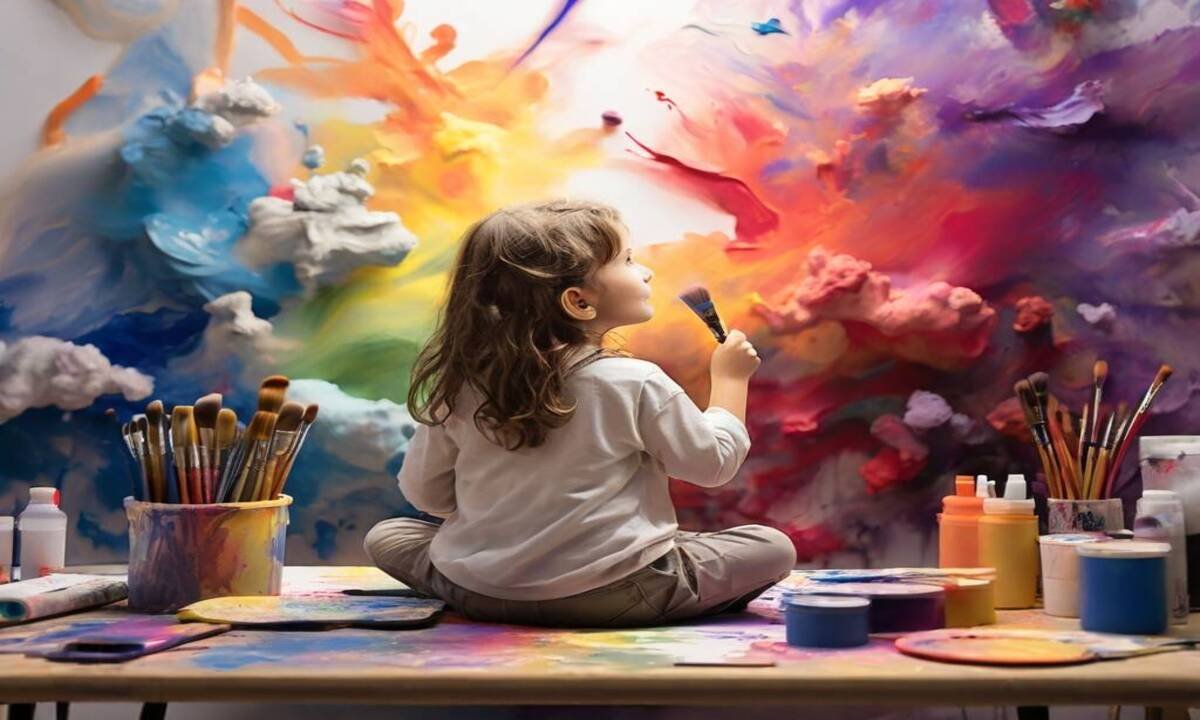 How to teach a child to paint