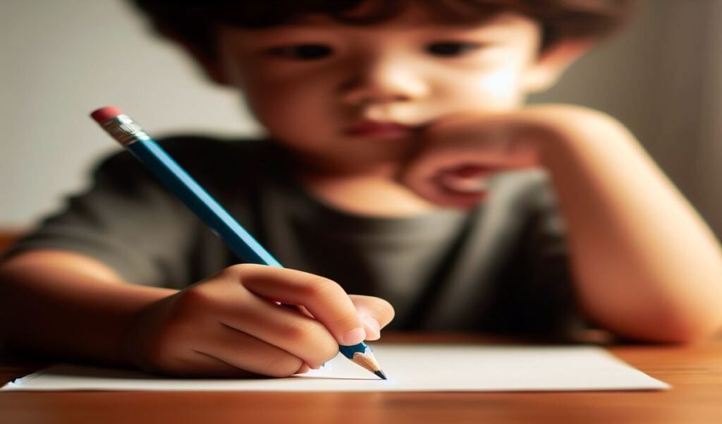 how to teach a child to hold a pencil