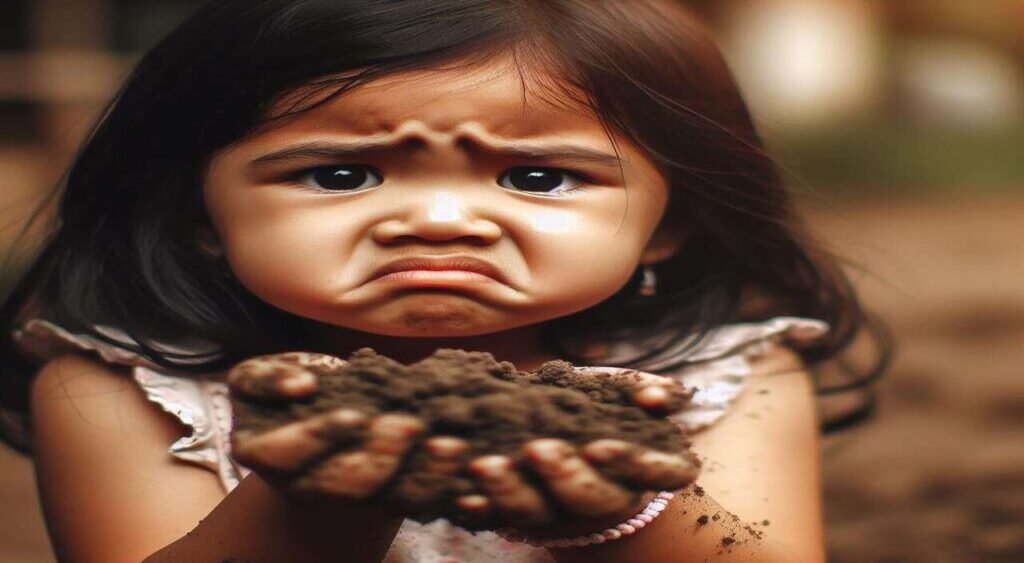 how to stop a child from eating soil