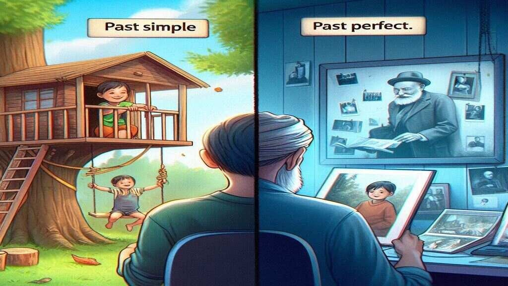 How do you explain past perfect to a child?
