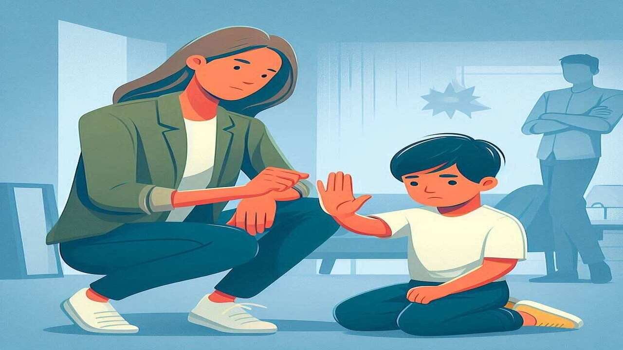 How do you teach a child to say stop?