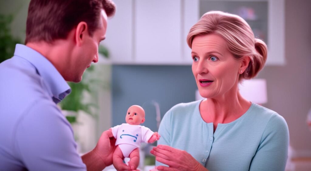 How do you explain how a baby comes out to a child?