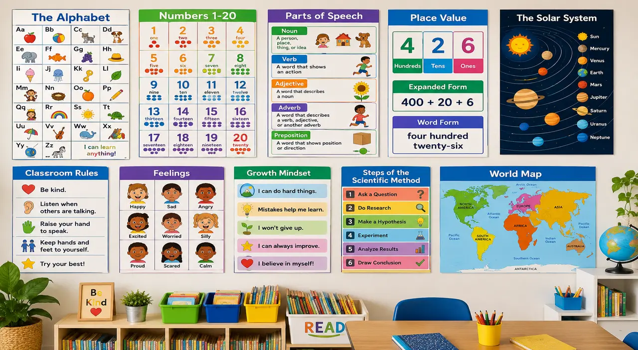 Best Children’s Educational Posters for Classrooms